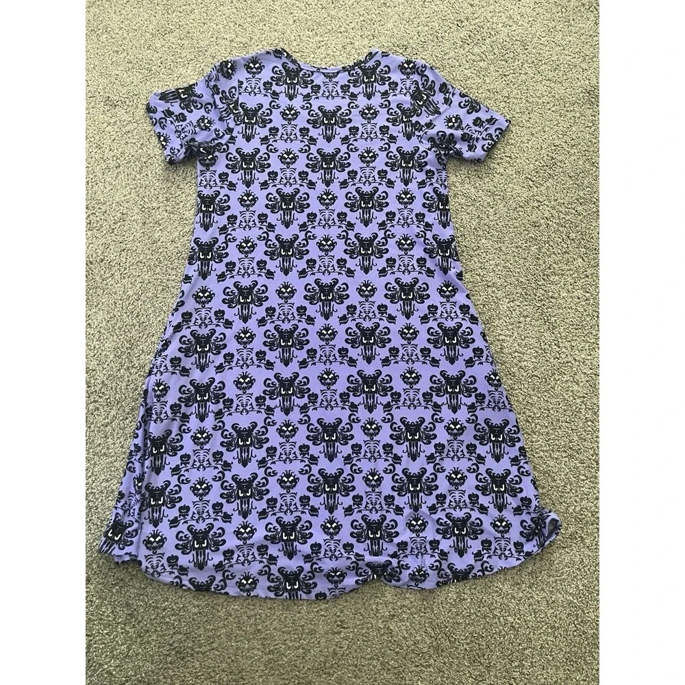 Haunted Mansion Charlie's Project Purple Swing Dress Women's Size Small Disney